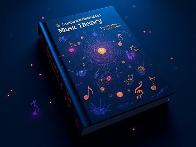 A comprehensive music theory textbook with musical notes and symbols on its cover